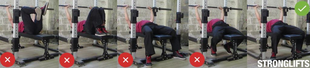 Bench Press Foot Position