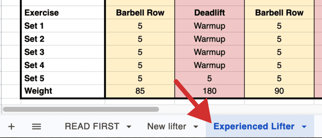 Stronglifts 5×5 Workout Spreadsheet (2024) | Stronglifts